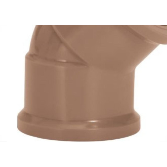 Cotovelo Marrom Amanco Liso/Liso 45''X 20Mm 10274/11641 - Kit C/50 Cotovelo Marrom Amanco Liso/Liso 45''X 20Mm 10274/11641 - Kit C/50