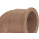 Cotovelo Marrom Amanco Liso/Liso 90''X 32Mm 11672 - Kit C/25 Cotovelo Marrom Amanco Liso/Liso 90''X 32Mm 11672 - Kit C/25
