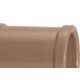 Luva Marrom Amanco Liso/Liso 25Mm 11743 - Kit C/50 Luva Marrom Amanco Liso/Liso 25Mm 11743 - Kit C/50