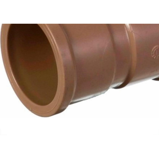Tee Marrom Amanco Reducao Liso/Liso/Liso 50Mmx32Mm 10306/11826 - Kit C/6 Tee Marrom Amanco Reducao Liso/Liso/Liso 50Mmx32Mm 10306/11826 - Kit C/6