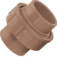 Uniao Marrom Amanco Liso/Liso 50Mm X 50Mm 10312/11877 - Kit C/10 Uniao Marrom Amanco Liso/Liso 50Mm X 50Mm 10312/11877 - Kit C/10