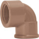Cotovelo Marrom Amanco Liso/Rosca 20Mm X1/2 11682 - Kit C/50 Cotovelo Marrom Amanco Liso/Rosca 20Mm X1/2 11682 - Kit C/50
