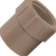 Luva Marrom Amanco Liso/Roscado 20Mm X 1/2'' 11753 - Kit C/50 Luva Marrom Amanco Liso/Roscado 20Mm X 1/2'' 11753 - Kit C/50