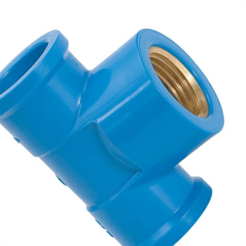 Tee Azul Amanco Liso/Liso/Rosca 20Mm X 1/2'' 10422/11842 - Kit C/24 Tee Azul Amanco Liso/Liso/Rosca 20Mm X 1/2'' 10422/11842 - Kit C/24