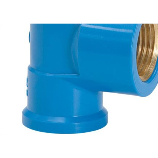 Tee Azul Amanco Liso/Liso/Rosca 25Mm X 3/4'' 10423/11844 - Kit C/24 Tee Azul Amanco Liso/Liso/Rosca 25Mm X 3/4'' 10423/11844 - Kit C/24