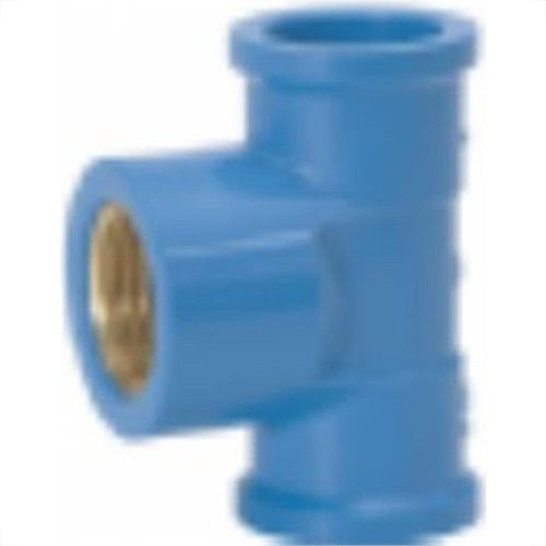Tee Azul Amanco Reducao Liso/Liso/Rosca 25Mmx1/2'' 10424/11843 - Kit C/24 Tee Azul Amanco Reducao Liso/Liso/Rosca 25Mmx1/2'' 10424/11843 - Kit C/24