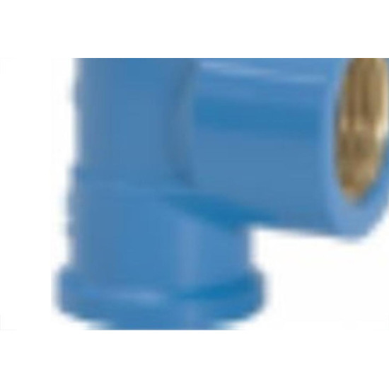 Tee Azul Amanco Reducao Liso/Liso/Rosca 25Mmx1/2'' 10424/11843 - Kit C/24 Tee Azul Amanco Reducao Liso/Liso/Rosca 25Mmx1/2'' 10424/11843 - Kit C/24