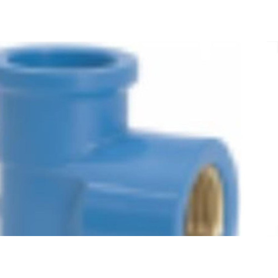 Tee Azul Amanco Reducao Liso/Liso/Rosca 25Mmx1/2'' 10424/11843 - Kit C/24 Tee Azul Amanco Reducao Liso/Liso/Rosca 25Mmx1/2'' 10424/11843 - Kit C/24