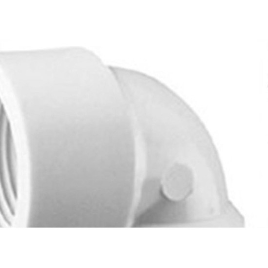 Cotovelo Branco Amanco Rosca/Rosca 90X1'' - Kit C/24