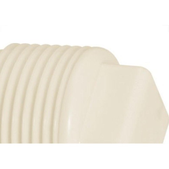 Plug Branco Amanco Rosca/Rosca 3/4'' X 3/4'' 11764 - Kit C/50 Plug Branco Amanco Rosca/Rosca 3/4'' X 3/4'' 11764 - Kit C/50