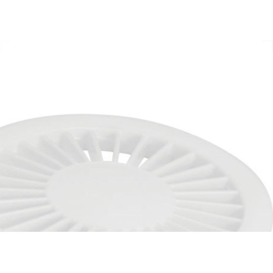 Grelha Plastica Amanco Redonda Cromado 15X15 90607 Grelha Plastica Amanco Redonda Cromado 15X15 90607