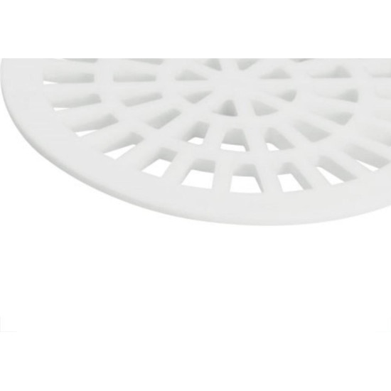 Grelha Plastica Amanco Redonda Branca 10X10 11624 Grelha Plastica Amanco Redonda Branca 10X10 11624