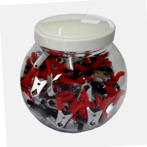 Garra 30A Com Espaguete Vermelho/Preto Pote 100 Pecas 9054 Garra 30A Com Espaguete Vermelho/Preto Pote 100 Pecas 9054