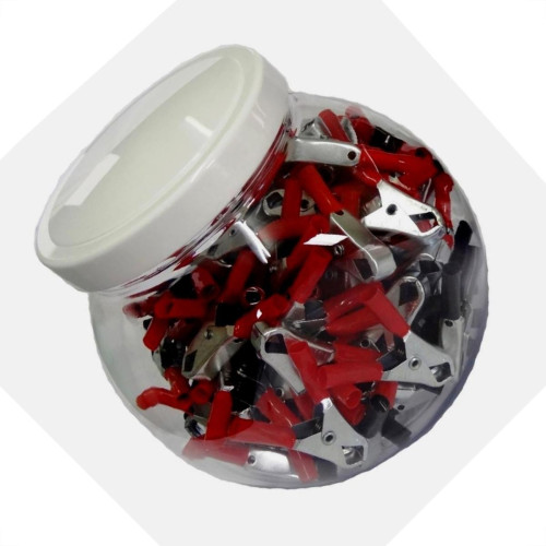 Garra 30A Com Espaguete Vermelho/Preto Pote 100 Pecas 9054 Garra 30A Com Espaguete Vermelho/Preto Pote 100 Pecas 9054