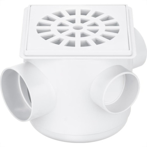 Caixa Sifonada Herc Branca Quadrada 10X10X50 259