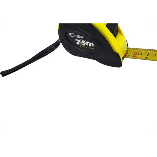 Trena Western Protecao Emborrachada 7,5M/25 Com Trava 28T Trena Western Protecao Emborrachada 7,5M/25 Com Trava 28T