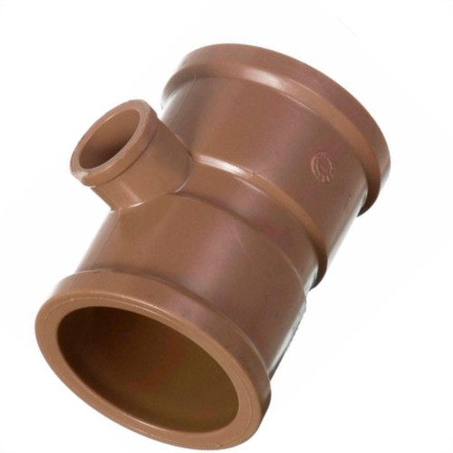 Tee Marrom Amanco Reducao Liso/Liso/Liso 40Mmx25Mm 11823 - Kit C/10 Tee Marrom Amanco Reducao Liso/Liso/Liso 40Mmx25Mm 11823 - Kit C/10