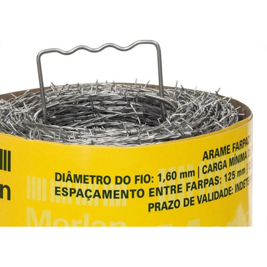 Arame Farpado Morlan 1,52 Rolo Com 250M 1076