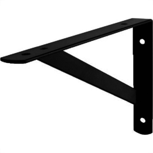 Suporte Prateleira Hayner Forte Preta 30Cm Peca 201573 - Kit C/12 Suporte Prateleira Hayner Forte Preta 30Cm Peca 201573 - Kit C/12