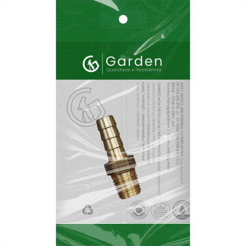 Espigao Fixo Garden''Macho'' 1/4X3/8 11103E
