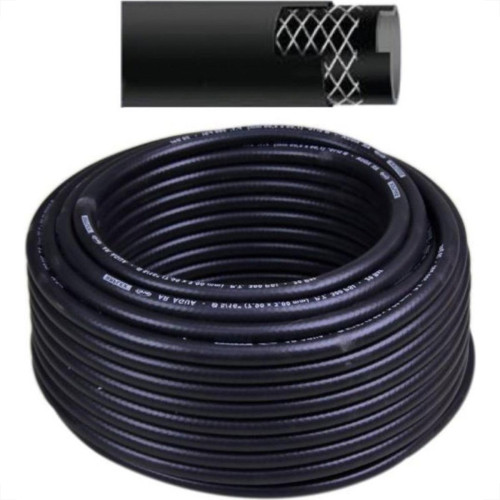 Mangueira Alta Pressao Preta 1/4'' Raiada Pt300 50M 160 Mangueira Alta Pressao Preta 1/4'' Raiada Pt300 50M 160