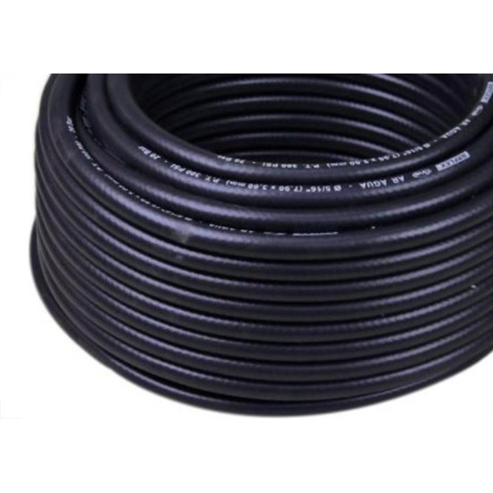 Mangueira Alta Pressao Preta 1/4'' Raiada Pt300 50M 160 Mangueira Alta Pressao Preta 1/4'' Raiada Pt300 50M 160