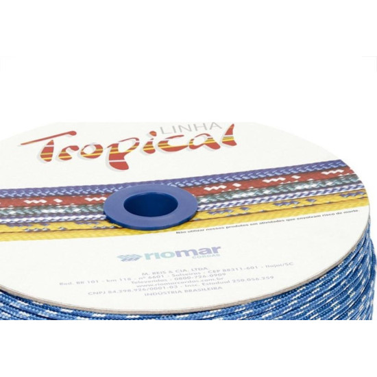 Corda Polipropileno Trancada Riomar 6Mm Colorida Carretel+-165M 