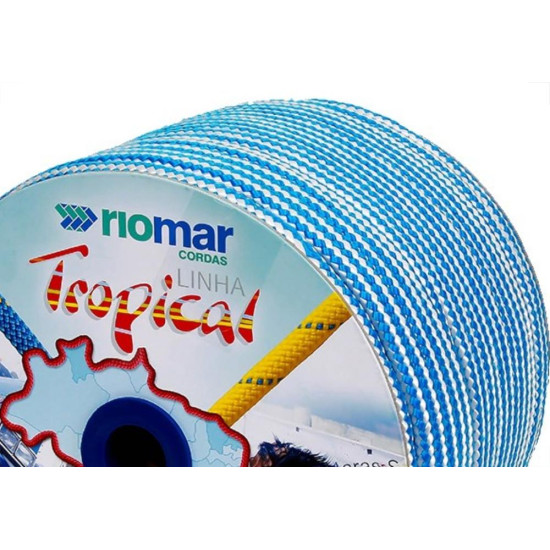 Corda Polipropileno Trancada Riomar 10Mm Colorida Carretel+-190M 