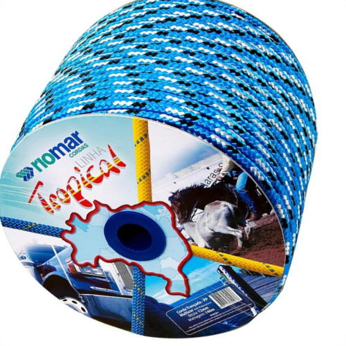 Corda Polipropileno Trancada Riomar 12Mm Colorida Carretel+-140M 