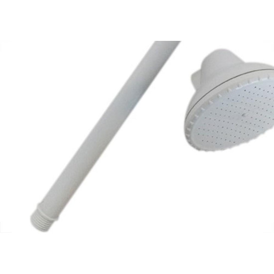 Chuveiro Frio Completo 4''Paulina Branco Sem Registro Pr 60020 - Kit C/12 Chuveiro Frio Completo 4''Paulina Branco Sem Registro Pr 60020 - Kit C/12