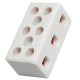 Conector Porcelana Brasfort 3Polos 16Mm 8767 - Kit C/12 Conector Porcelana Brasfort 3Polos 16Mm 8767 - Kit C/12