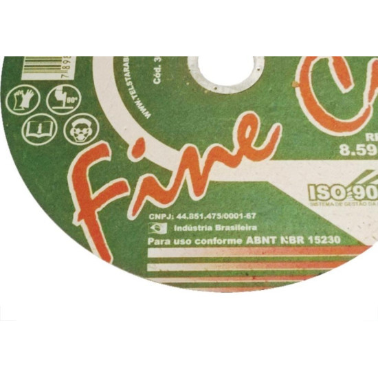 Disco De Corte Para Inox Telstar 7 X 1,6Mm X 7/8 306204 - Kit C/5 