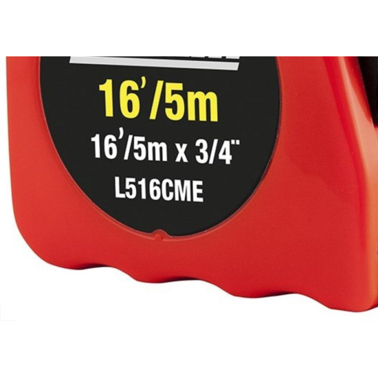 Trena Lufkin 5M/3/4'' Com Trava L516 Laranja L516Cme Trena Lufkin 5M/3/4'' Com Trava L516 Laranja L516Cme