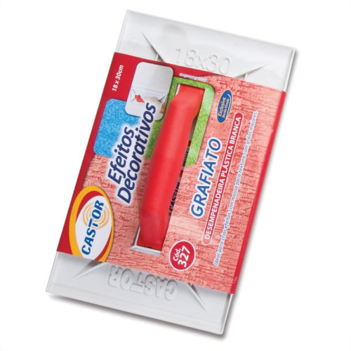 Desempenadeira Pvc Castor 18 Para Textura Branca 327