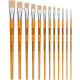 Pincel Para Artesanato Roma Ponta Chata 20 615 20 - Kit C/12 