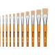 Pincel Para Artesanato Roma Ponta Chata 20 615 20 - Kit C/12 