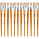 Pincel Para Artesanato Roma Ponta Chata 22 615 22 - Kit C/12 Pincel Para Artesanato Roma Ponta Chata 22 615 22 - Kit C/12
