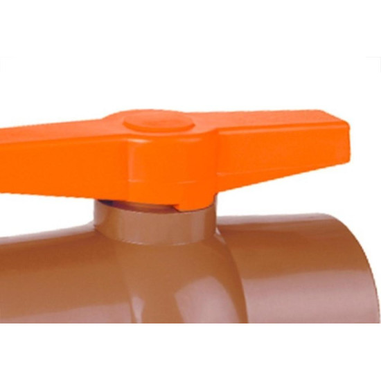 Registro Esfera Pvc Viqua 75Mm Liso Liso Registro Esfera Pvc Viqua 75Mm Liso Liso