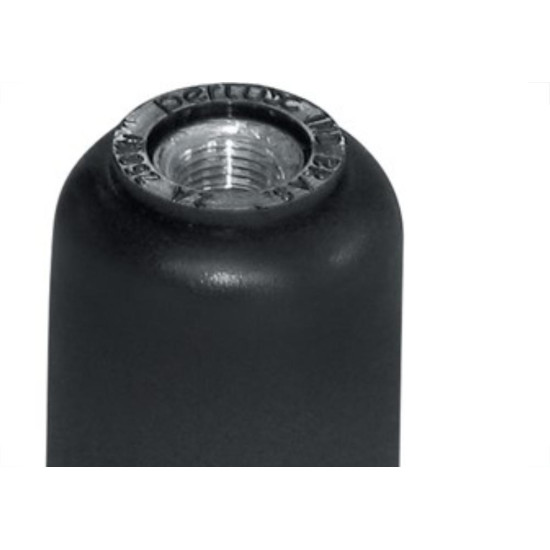 Soquete Abajur Coluna Liso Perlex Preto 1103Pr
