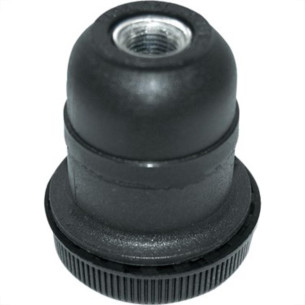 Soquete Abajur Rosca Com Tampa Perlex Preto 1108Pr