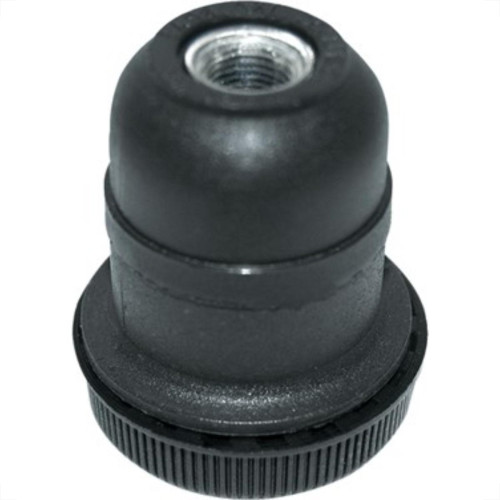 Soquete Abajur Rosca Com Tampa Perlex Preto 1108Pr