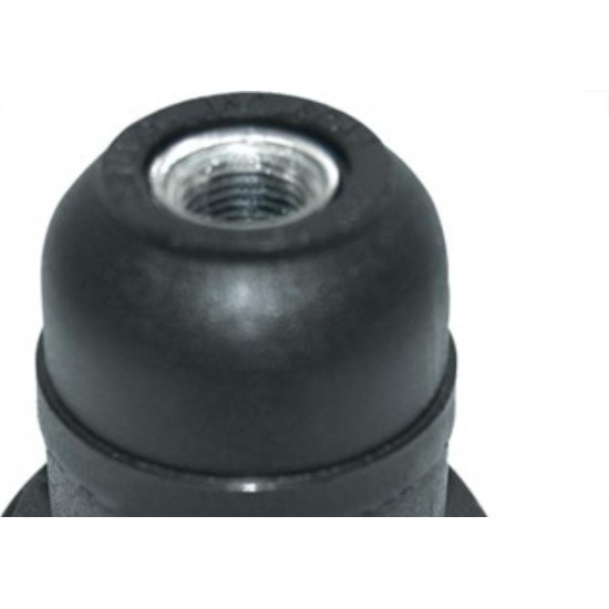 Soquete Abajur Rosca Com Tampa Perlex Preto 1108Pr