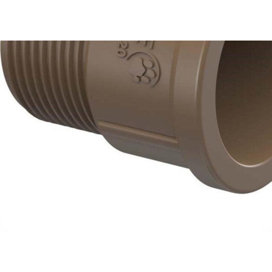 Adaptador Marrom Tigre Curto Para Registro 40X1.1/2 - Kit C/10