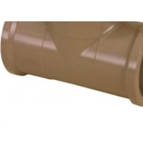 Tee Marrom Tigre Liso Liso Liso 40Mm - Kit C/10 Tee Marrom Tigre Liso Liso Liso 40Mm - Kit C/10