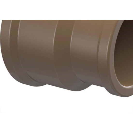 Luva Marrom Tigre Liso Liso Reducao 50Mmx25Mm - Kit C/10 Luva Marrom Tigre Liso Liso Reducao 50Mmx25Mm - Kit C/10