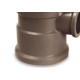 Tee Marrom Tigre Liso Liso Liso Reducao 40Mmx25Mm - Kit C/10