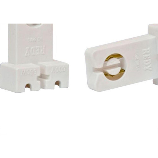 Soquete Lampada Fluorescente Simples Redy 116 - Kit C/100 Soquete Lampada Fluorescente Simples Redy 116 - Kit C/100