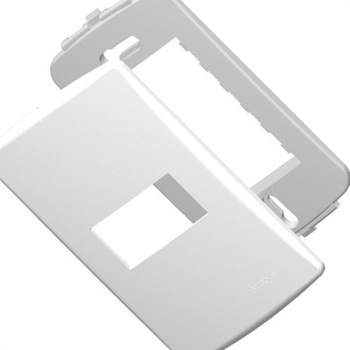 Placa Alumbra 4X2 Branca (1 Horizontal) 6400 Placa Alumbra 4X2 Branca (1 Horizontal) 6400