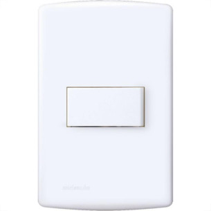 Conjunto Siena 4X2 Branco Com Placa (1Paralelo Horizontal) 6512