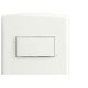 Conjunto Siena 4X2 Branco Com Placa (1Simples+1Paralelo Horizontal) 6522